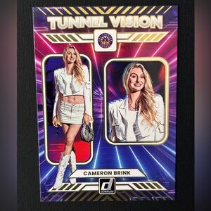 2025 Panini Donruss Cameron Brink Tunnel Vision Press Proof Trading Card WNBA